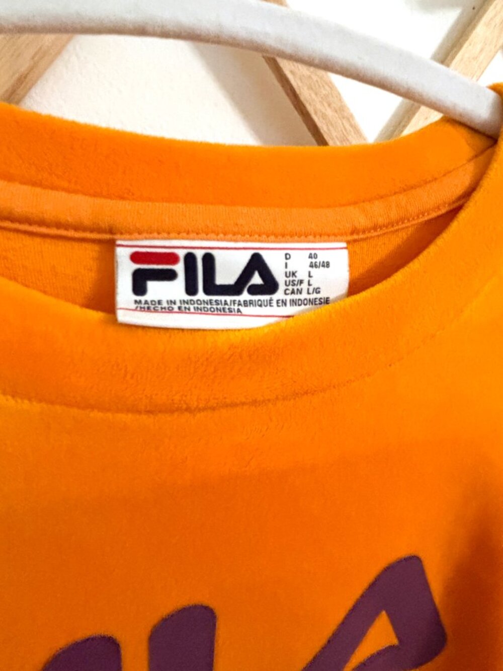 Fila Velour Tee - Picture 3 of 4
